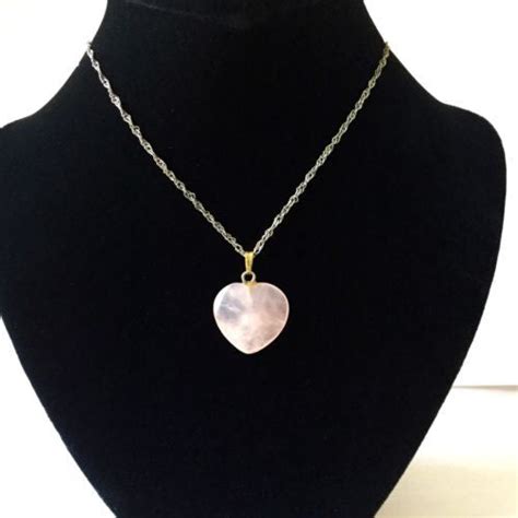 Sterling Silver Rose Quartz Love Pendant Stamped Natiluxia