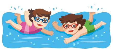 Boy Swimming River Goggles Stock Illustrations – 41 Boy Swimming River ...