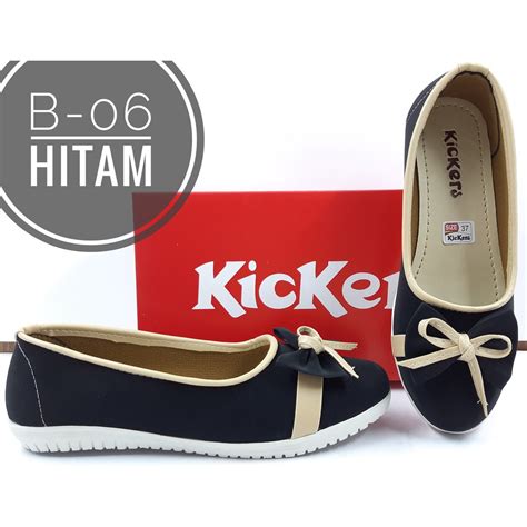 Jual Sepatu Kickers Wanita Flat Shoes Kode B 06 Shopee Indonesia