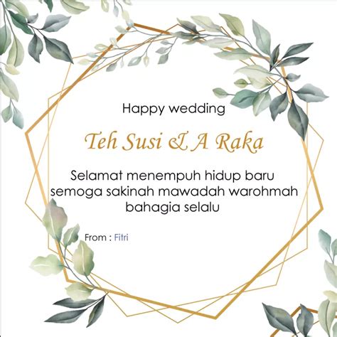 Detail Contoh Kartu Ucapan Nikah Koleksi Nomer 18