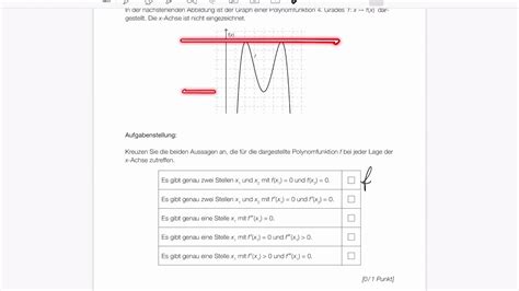 Mathelernen Mit Martin Matura Beispiel KL20 PT2 T1 17 Polynomfunktion