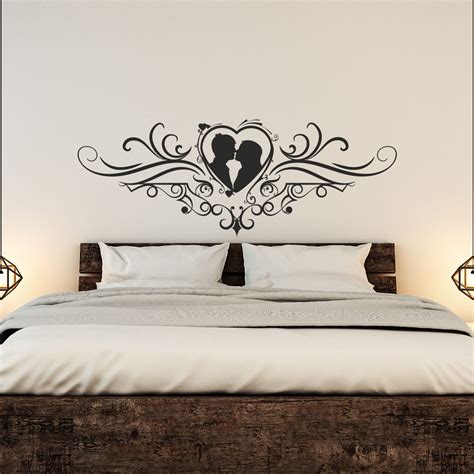 Stickers Chambre Coucher T Te De Lit Citation Motifs Couple