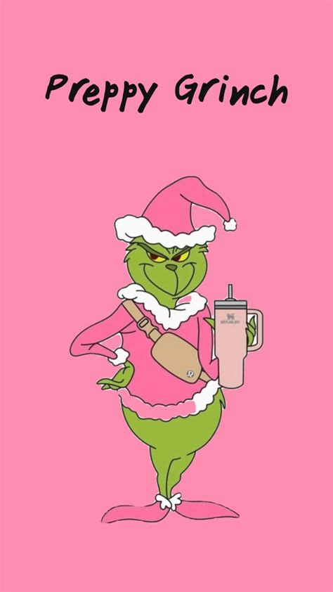 Preppy Grinch Iphone Wallpaper Quotes Funny Funny Christmas