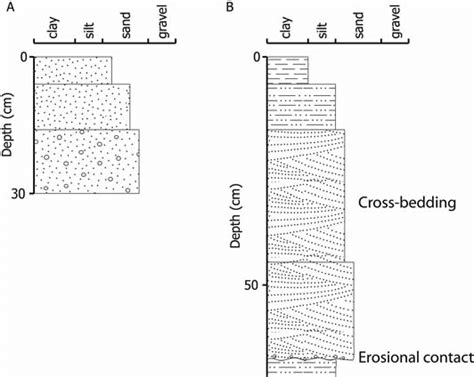 Representative Sedimentary Logs Of The Upper Coastal Plain Deposits A