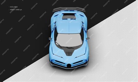 Premium Psd Isolated Realistic Matte Blue Luxury Sedan Modern Hyper