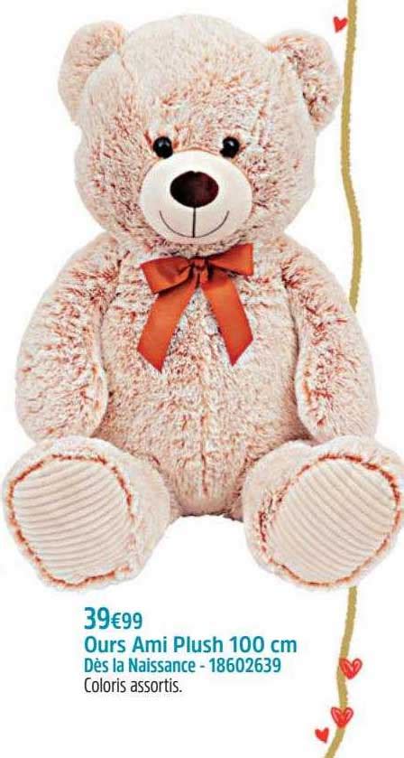 Promo Ours Ami Plush 100 Cm Chez Maxi Toys ICatalogue Fr