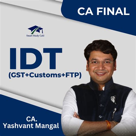 Ca Final Indirect Tax Ramban Charts Gst Custom Ftp By Ca Yashvant