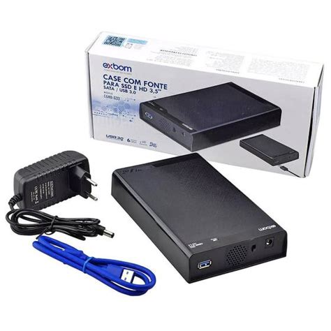 Case Fonte De Energia Externa Para Ssd E Hd Polegadas Sata Usb