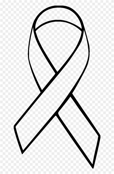 Breast Cancer Ribbon Vector Outline