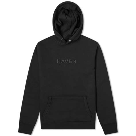 Haven Core Logo Heavyweight Popover Hoodie Black End