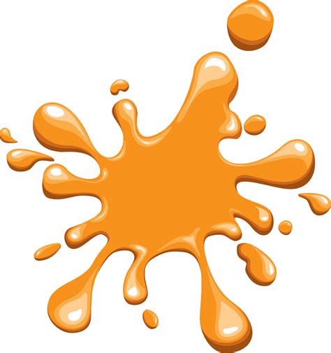 Orange Paint Splatter Clipart Transparent Clipart World