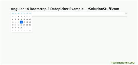 Angular 14 Bootstrap 5 Datepicker Example ItSolutionStuff