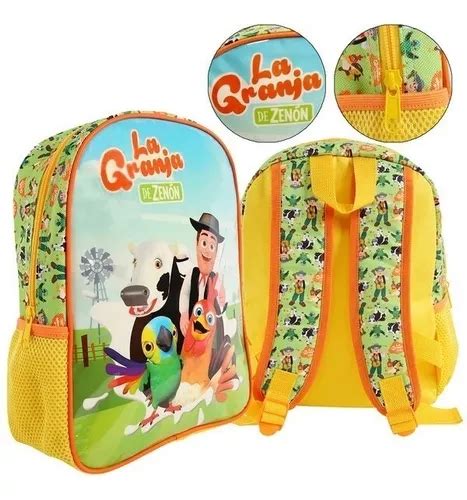 Mochila Espalda La Granja De Zenon Jardin 12 Pulgadas MercadoLibre