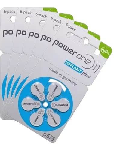 30 Pilhas Baterias Implante Coclear Powerone Implant Plus Frete grátis