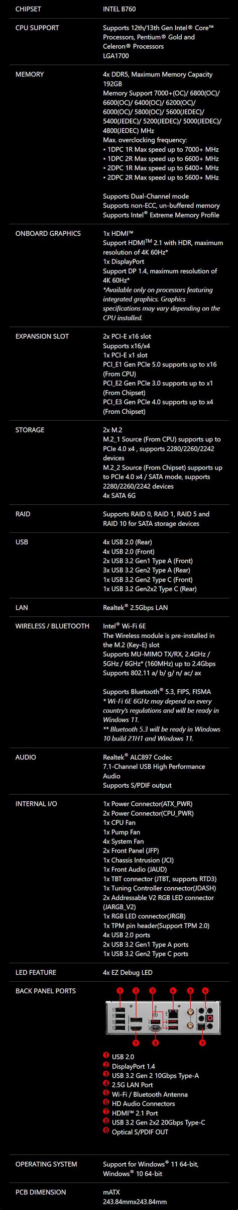 MSI 微星 MAG B760M MORTAR WIFI D5 LGA1700主機板 M ATX 3 2年保 AUTOBUY購物中心