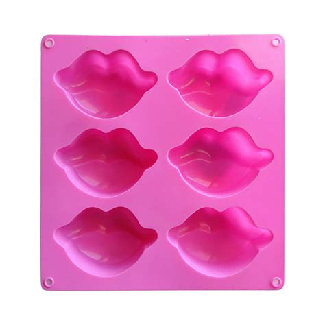 Sueyeuwdi Silicone Red For Chocolate Cake Lips Molds Sexy Molds Wedding Large Molds Valentine