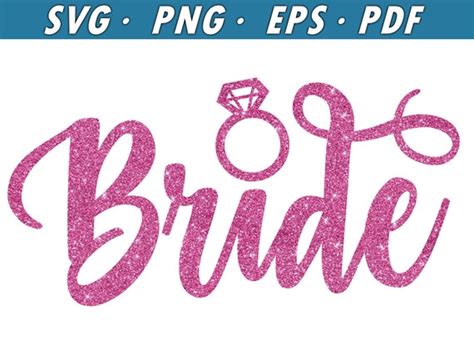 Bride Svg Bride Word Art Cut File And Wedding Cut File Etsy Schweiz