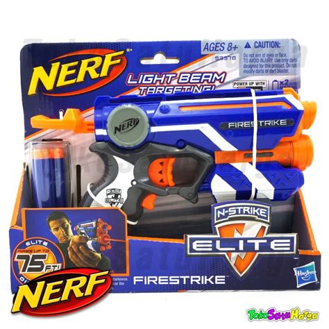 Jual Nerf Gun Nerf N Strike Elite Firestrike Biru Gun Pistol Original