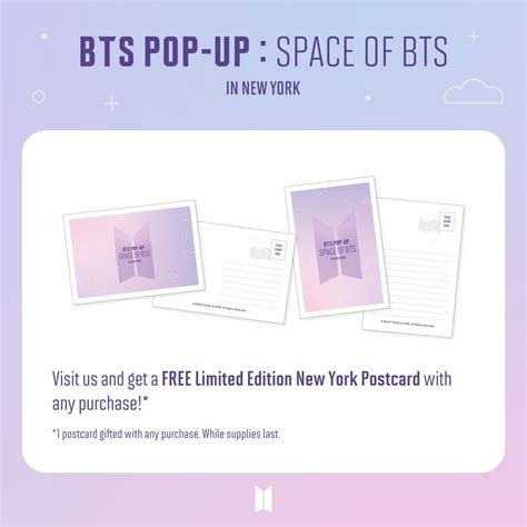 Bts Merch On Twitter Bts Pop Up Space Of Bts In New York Grand