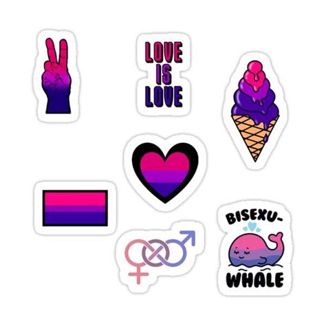 Bisexual Sticker Pack Sticker For Sale By Thatbitch123 In 2024