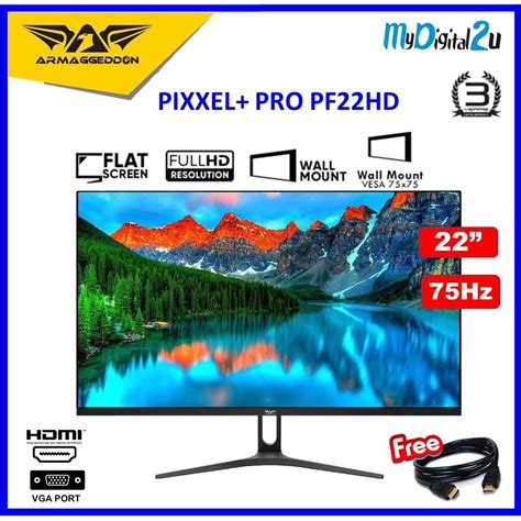 Armaggeddon Pixxel Pro PF22HD Super Full HD Gaming Monitor 22 New