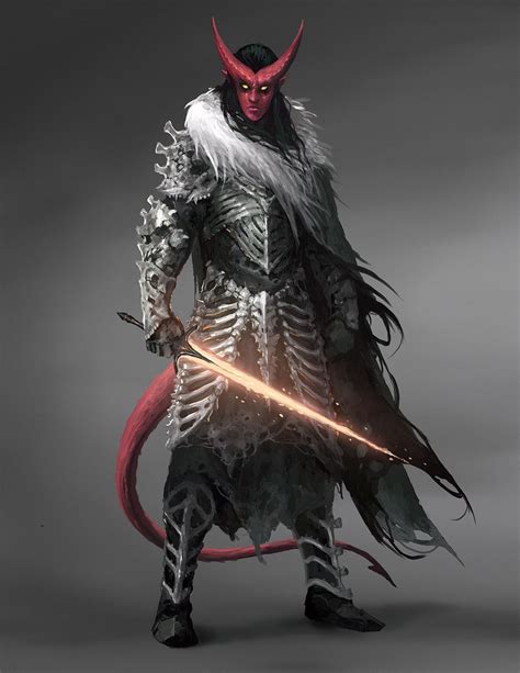 Artstation Tiefling Matias Trabold Rehren Rpg Character Character