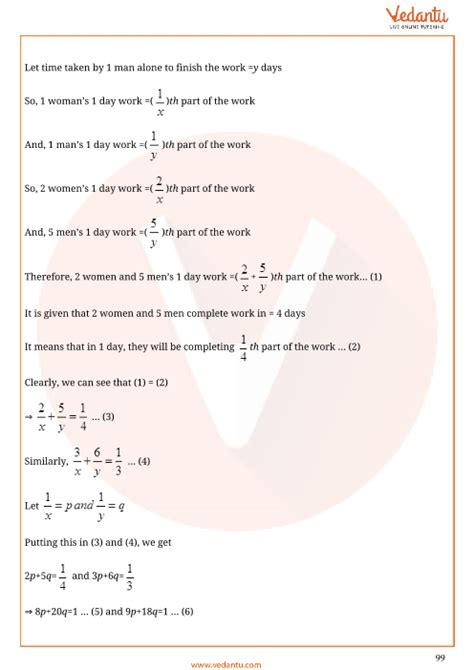 Cbse Class 10 Mathematics Chapter 3 Pair Of Linear Equations In Two