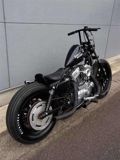 Cafe Racer Special Hd Sportster 883 Bobber By Crazy Orange