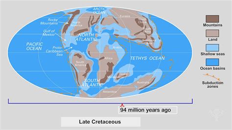 Continental drift illustrated: from the late Cambrian Period to ...