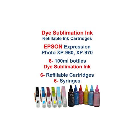 Dye Sublimation Ink Epson Expression Photo xp-960 xp-970 | Etsy