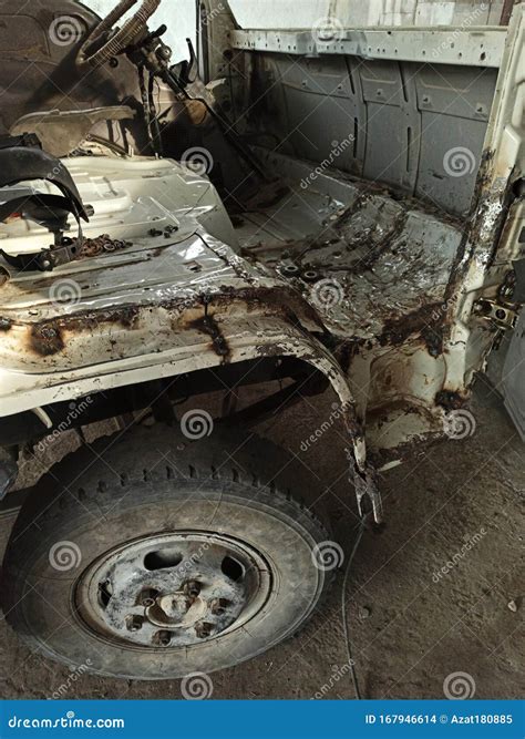 Cockpit Of Wrecked Military Aircraft Blisters Are Broken Royalty Free Stock Image