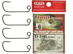 Carlige Offset Vanfook TJ 31BL Barbless Trout Jig Hooks Produs Din