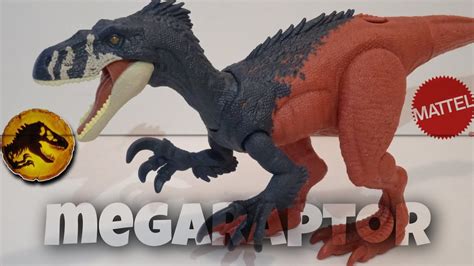 Mattel Jurassic World Dominion Roar Strikers Megaraptor Review Youtube