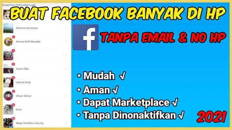 Cara Buat Akun Facebook Banyak Tanpa No HP Dan Email YouTube