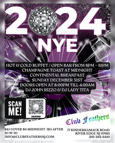 New Year S Eve At Club Feathers In River Edge Out In Jersey