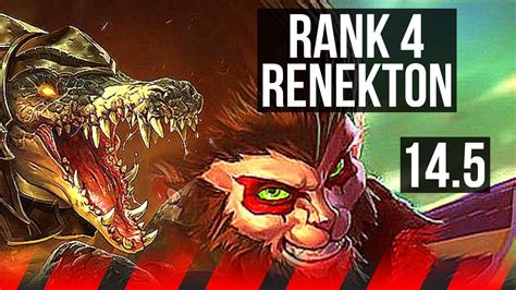 Renekton Vs Wukong Top Rank 4 Renekton 67 Winrate 4316 Euw