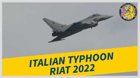 4K RIAT 2022 Eurofighter F 2000A Typhoon Italian Air Force