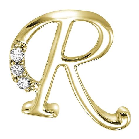 Alphabet R For Your Mobile Phone By R Gold Letter Pendants