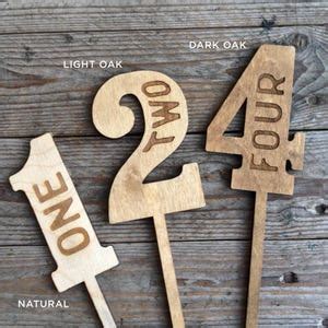 Rustic Wood Wedding Table Numbers Wedding Decor Etsy