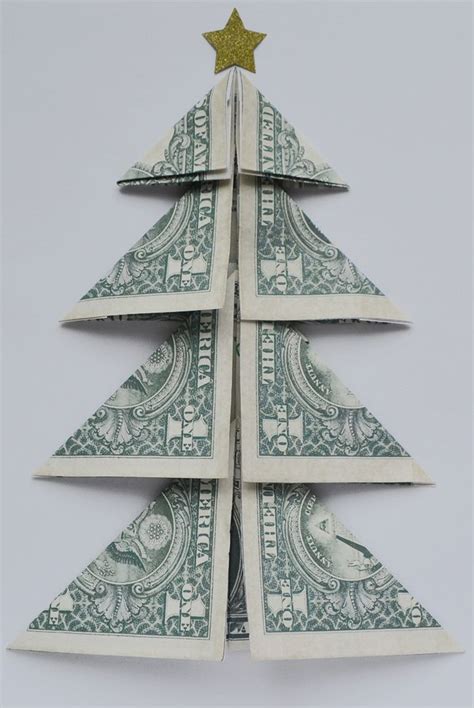 Unveil The Art Origami Christmas Tree From A Dollar Bill Fold Your