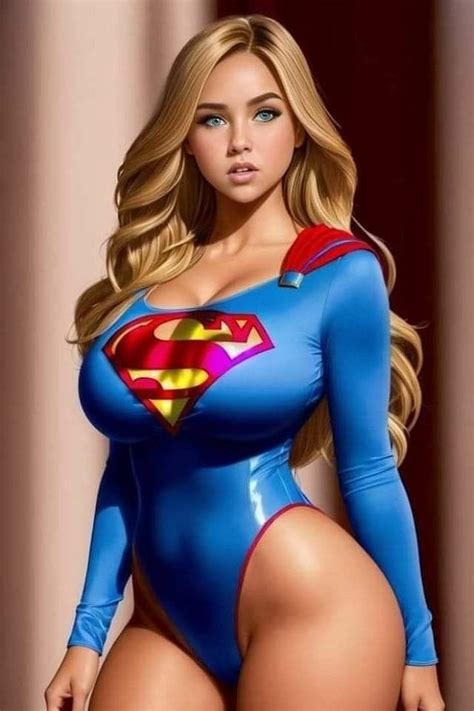 Cute Busty Blonde Supergirl Cosplay Peggingking888