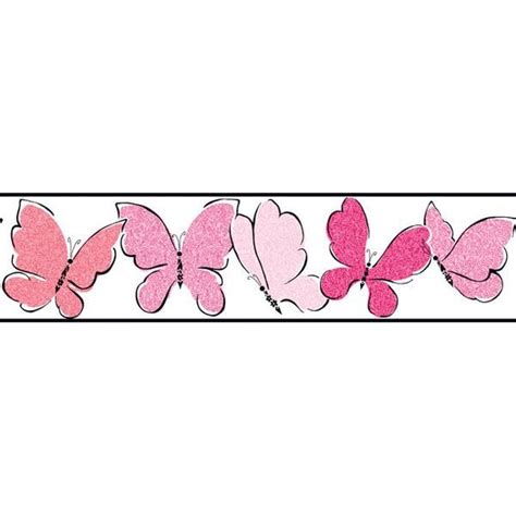 York Wallpaper Zb3427bd Border Portfolio Ii Doodle Butterfly Border