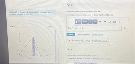 Solved Cable AD In Figure 1 Is Tightened By A Turnbuckle Chegg