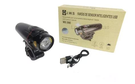 Farol Bike Led Lanterna Bicicleta Recarregável Jws 268 Top MercadoLivre