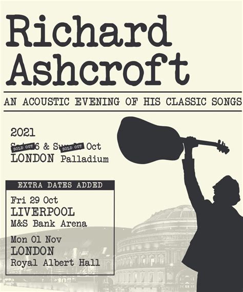 Richard Ashcroft - An Acoustic Evening Of His Classic Songs - 16 October 2021 - London Palladium ...