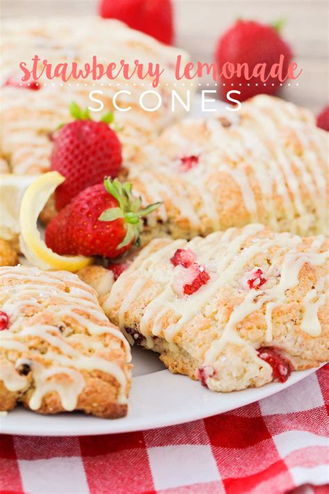 Strawberry Lemonade Scones The Baker Upstairs