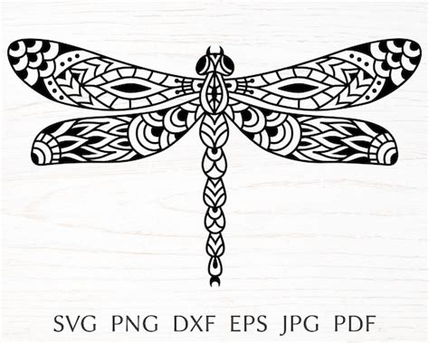 Dragonfly Svg Dragonfly Mandala Svg Cut File For Cricut Etsy Canada