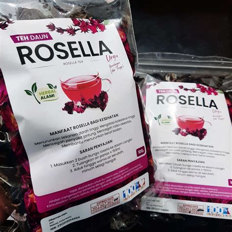 Jual Teh Bunga Rosella Ungu Gr Rosella Curah Rebus Rosela