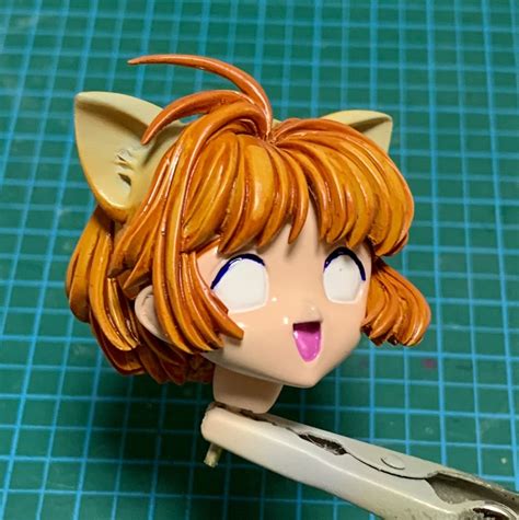 フィギュアのアイペイント（筆塗り） 模型製作 かえる工房