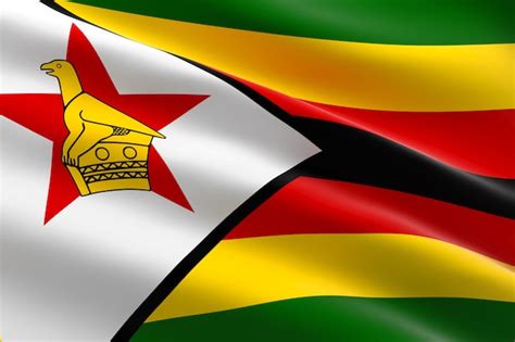 Ilustración De La Bandera Nacional De Zimbabwe Foto Premium